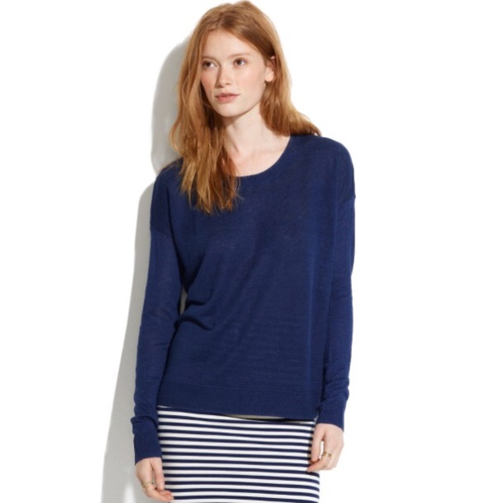 Madewell Linen Studio Sweater size small
